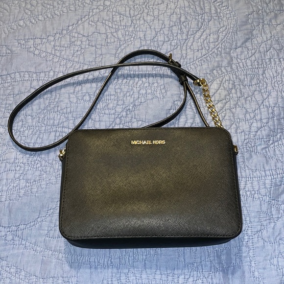 MICHAEL Michael Kors Handbags - Michael Kors Jet Set Large Saffiano Leather Crossbody Bag